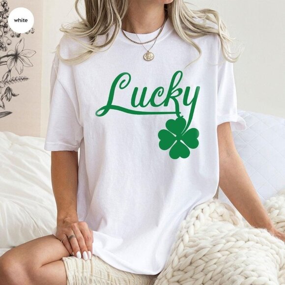 Tops - St Patricks Day Shirt, Lucky Patricks Day Shirt